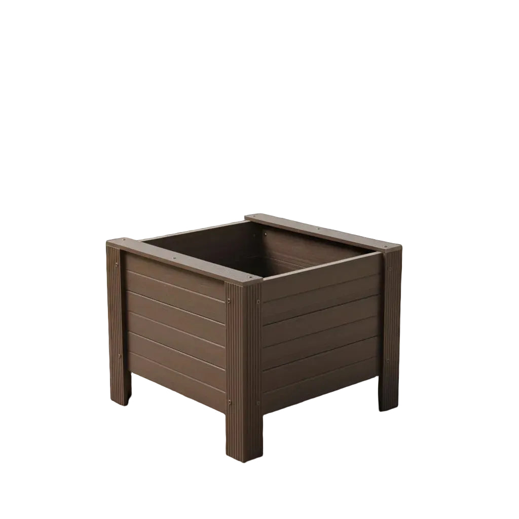 ECOFLEX Square Planter, Walnut 24-Inch