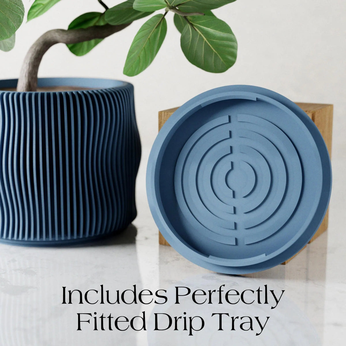 Bubbly Planter | 3D Printed Planter with Drip Tray, Drainage, and Matching Saucer | 3 4 5 6 Inch Pot | Perfect Home Decor Pottery Gift