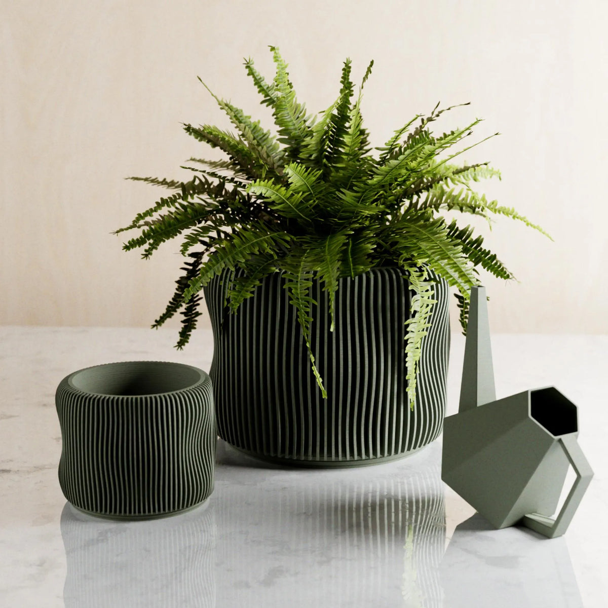 Bubbly Planter | 3D Printed Planter with Drip Tray, Drainage, and Matching Saucer | 3 4 5 6 Inch Pot | Perfect Home Decor Pottery Gift
